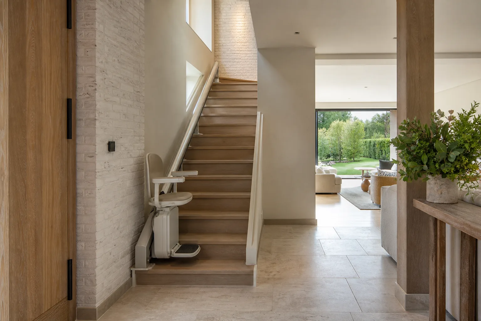 Traplift in een woning in Vlaams-Brabant